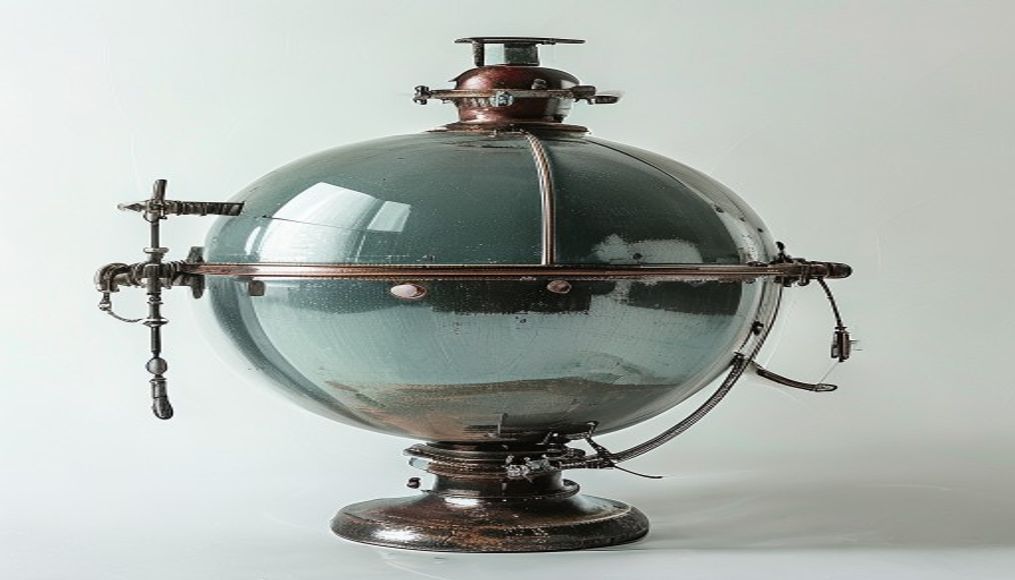 bathysphere antique in editorial style