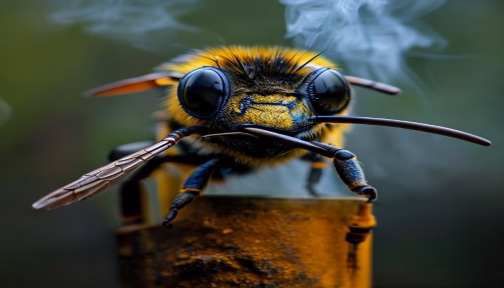 beekeeper smoker tool no person in editorial style
