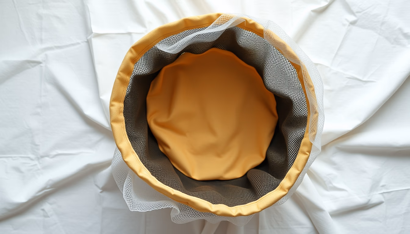 beekeeper veil empty hat in editorial style