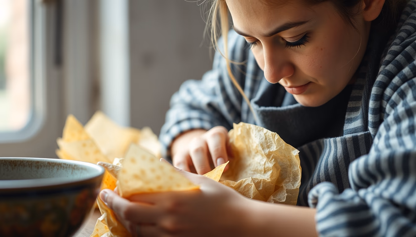 beeswax wraps food in editorial style