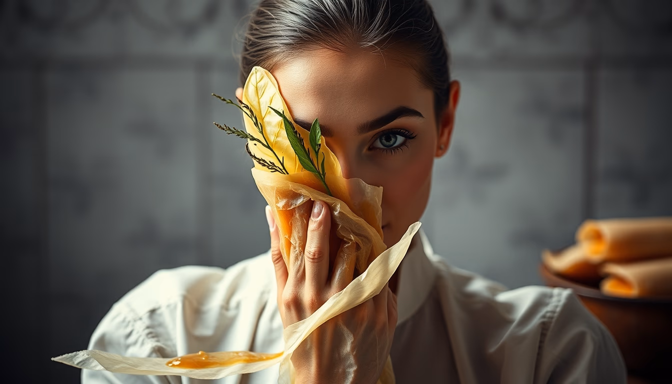 beeswax wraps food in editorial style