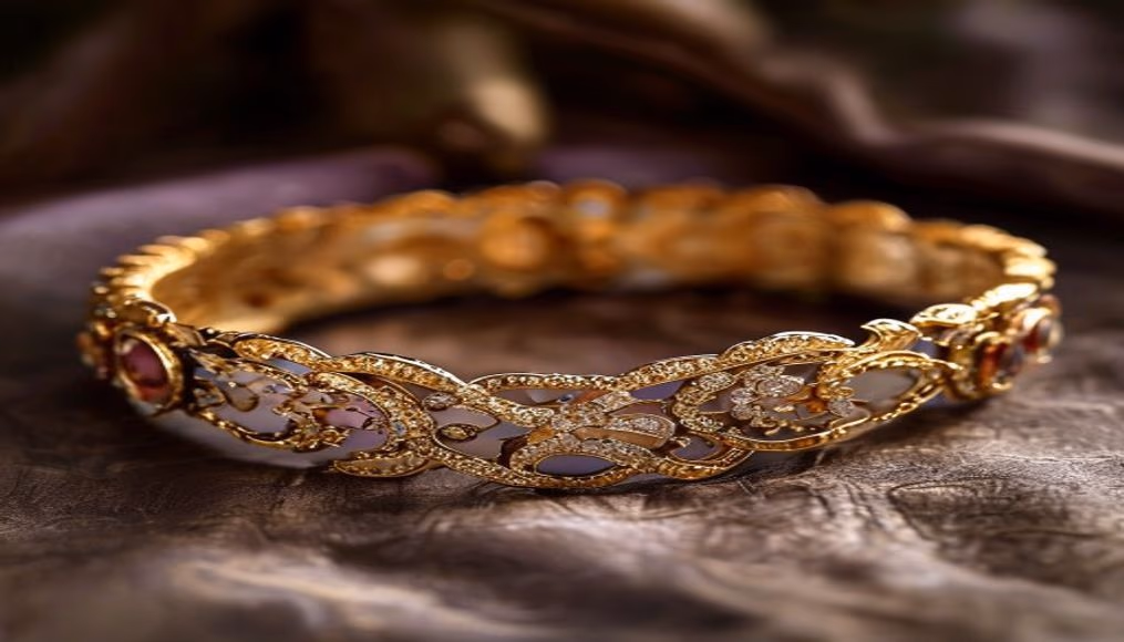 belle epoque bracelet scroll in luxury editorial photography