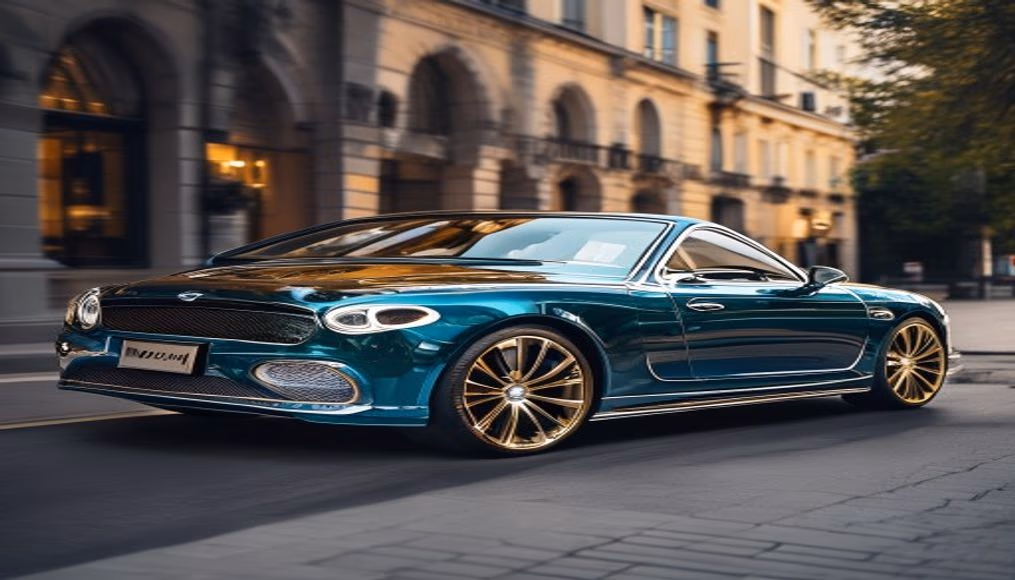 bentley flying spur w12 azure in luxury editorial photography