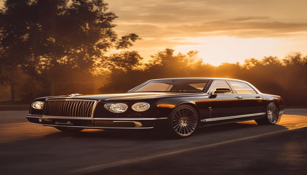 Bentley mulsanne grand limousine em fotografia editorial de luxo