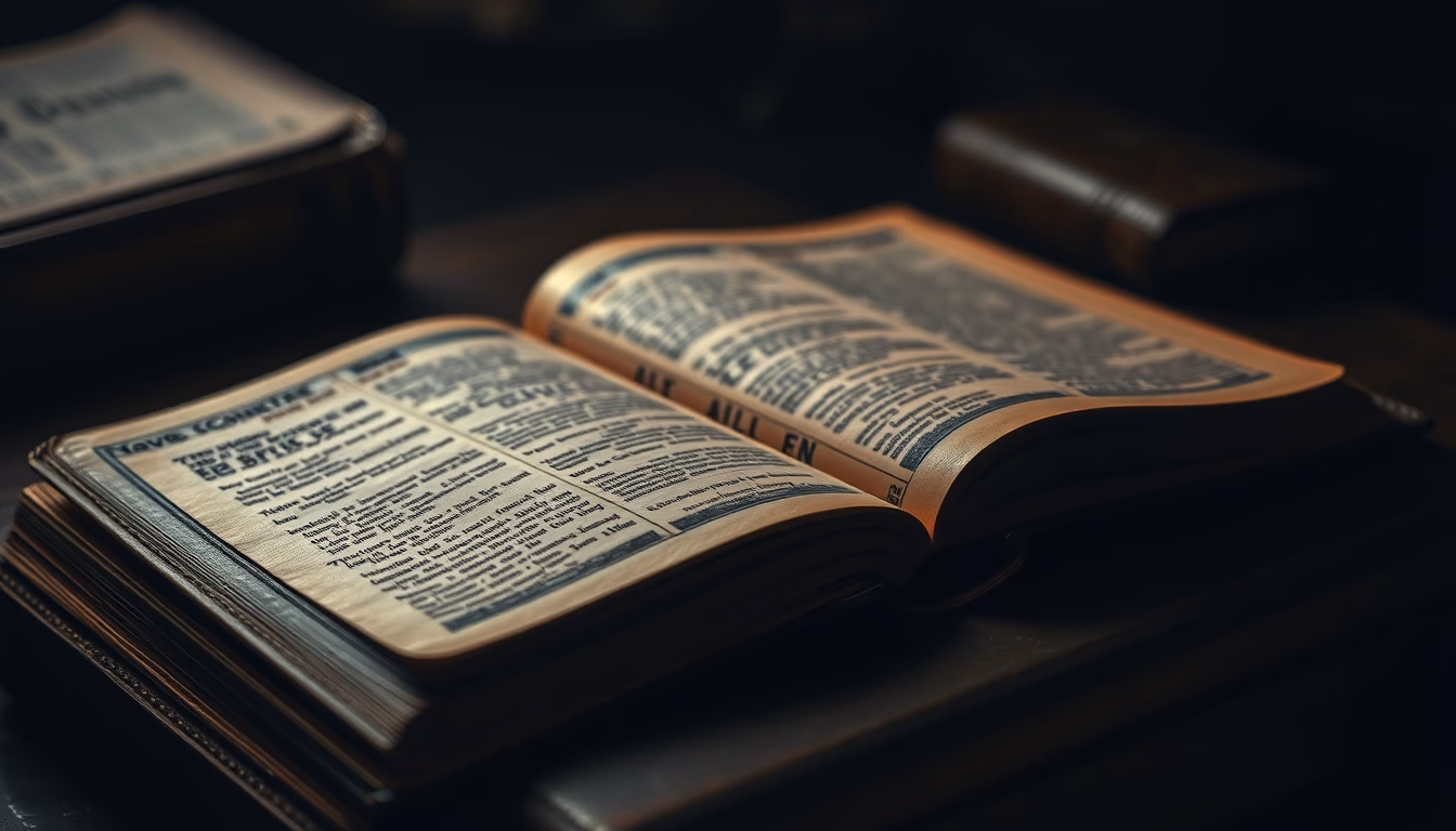 bible old leather in editorial style