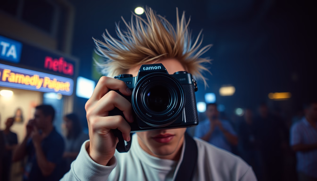 big bang artistic concept in editorial style