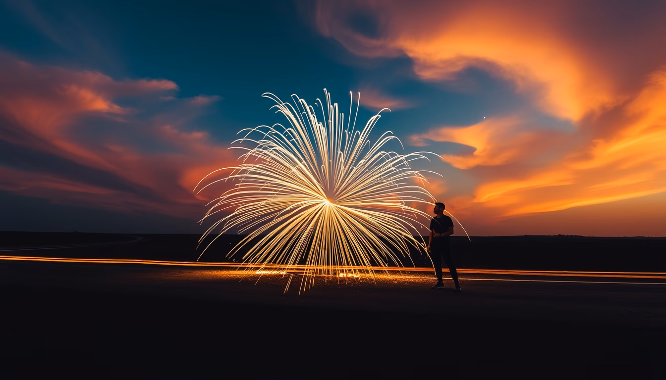 big bang artistic concept in editorial style