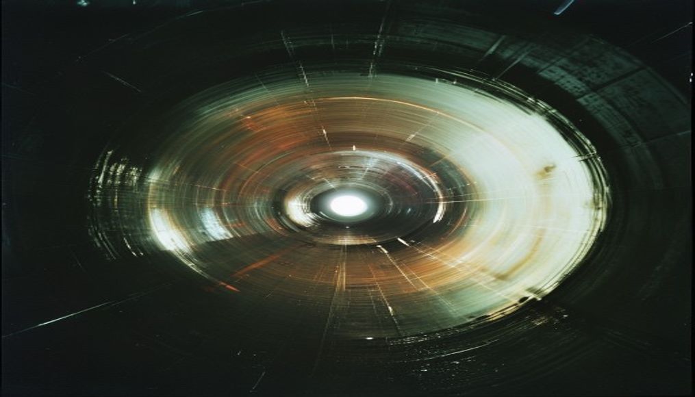 Big bang tunnel cern em estilo editorial