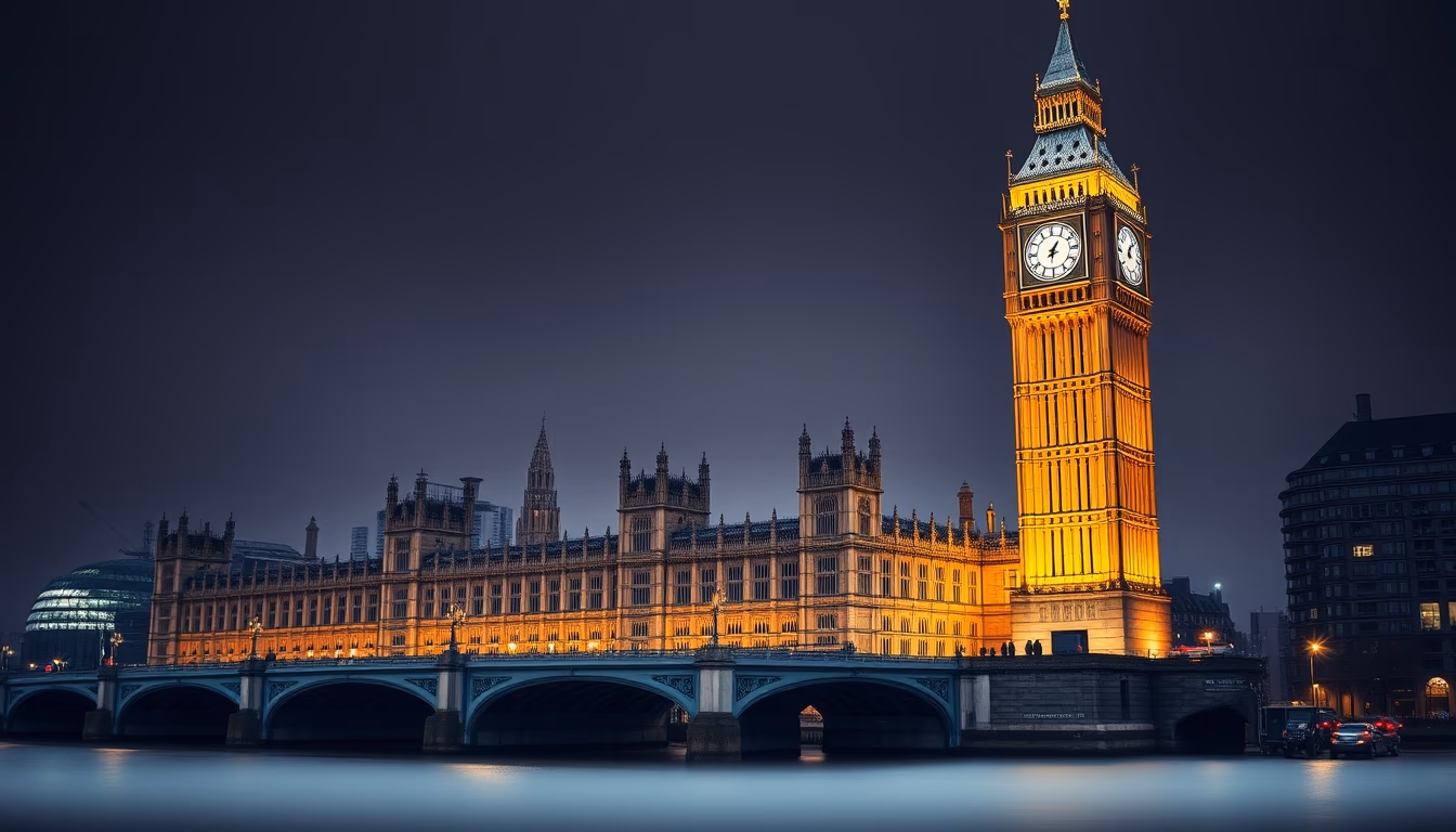 big ben london tower in editorial style