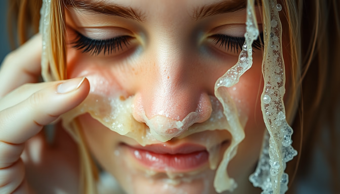 biofilm bacterial slime in editorial style