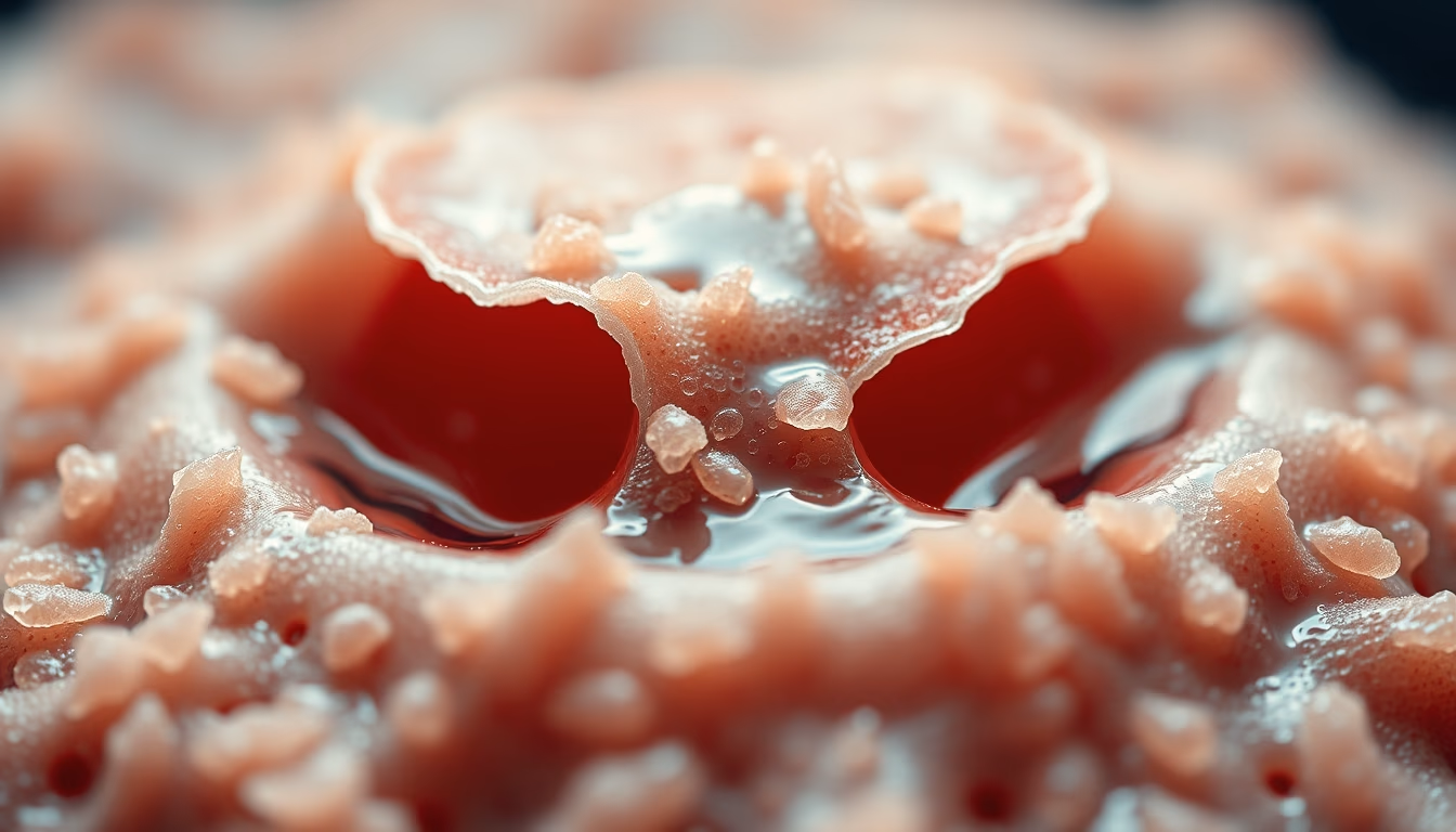 biofilm bacterial slime in editorial style