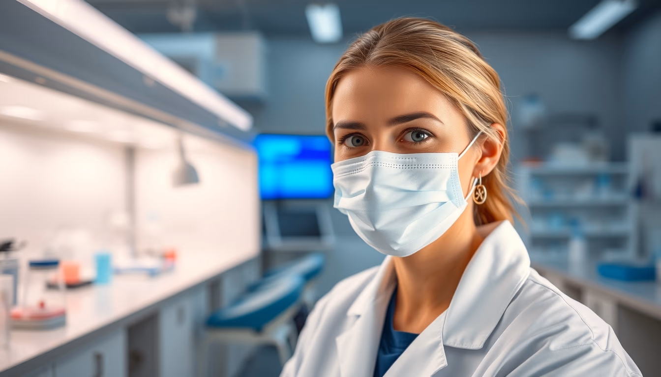 biomedical lab clean in editorial style