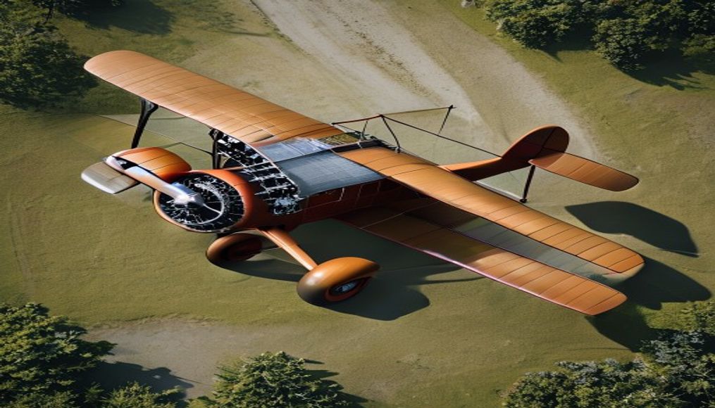 biplane vintage barnstormer in editorial style