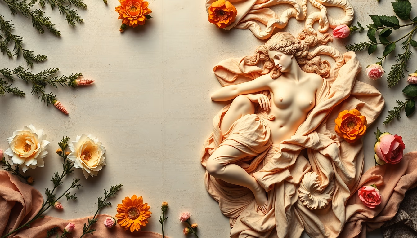 birth of venus botticelli in editorial style