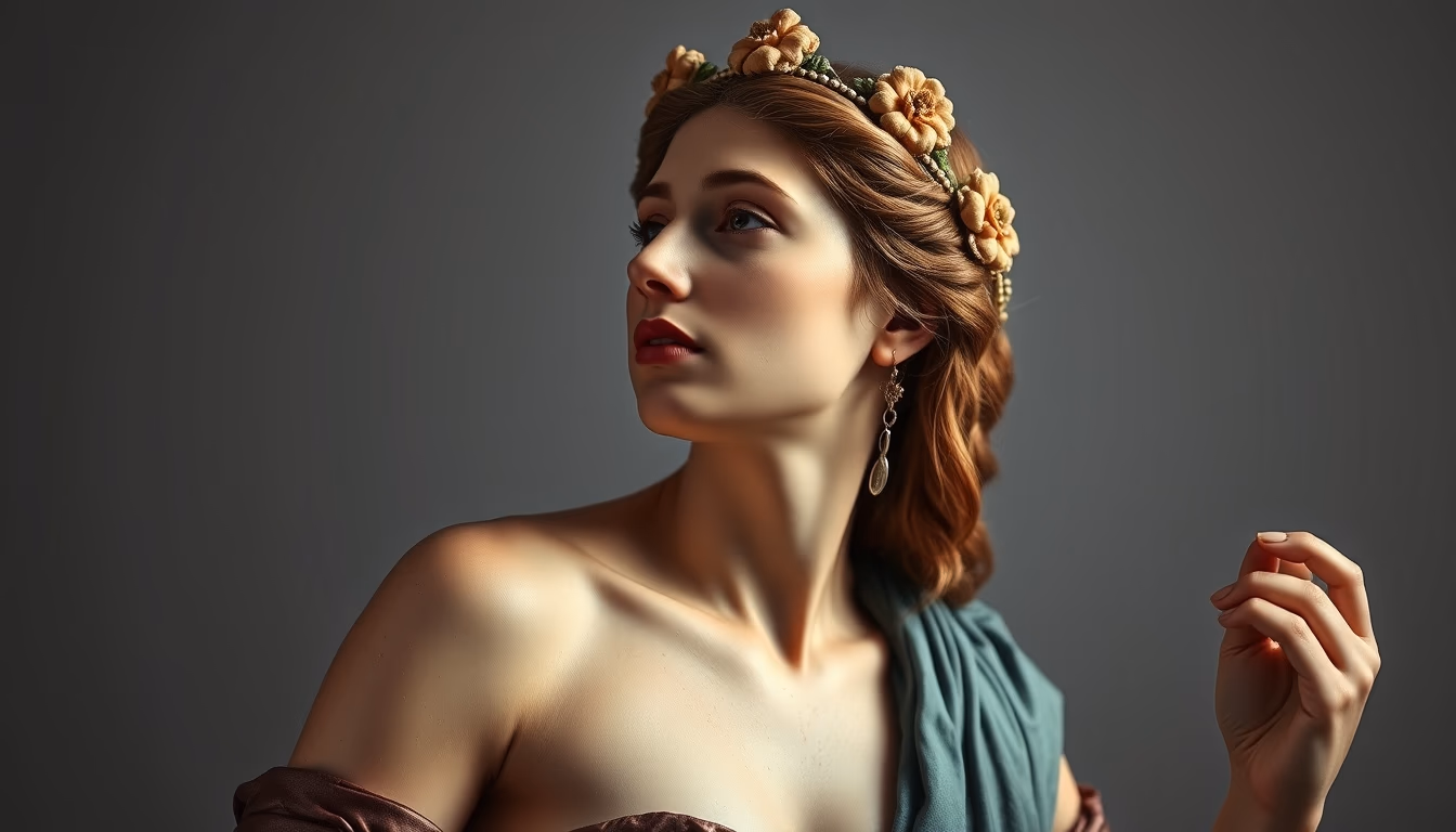 birth of venus botticelli in editorial style