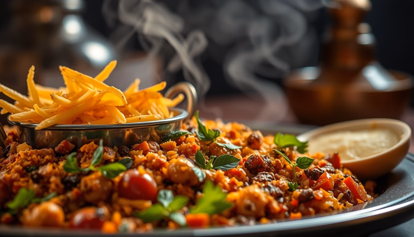 biryani aromatic spice in editorial style