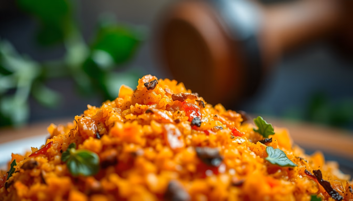 biryani aromatic spice in editorial style