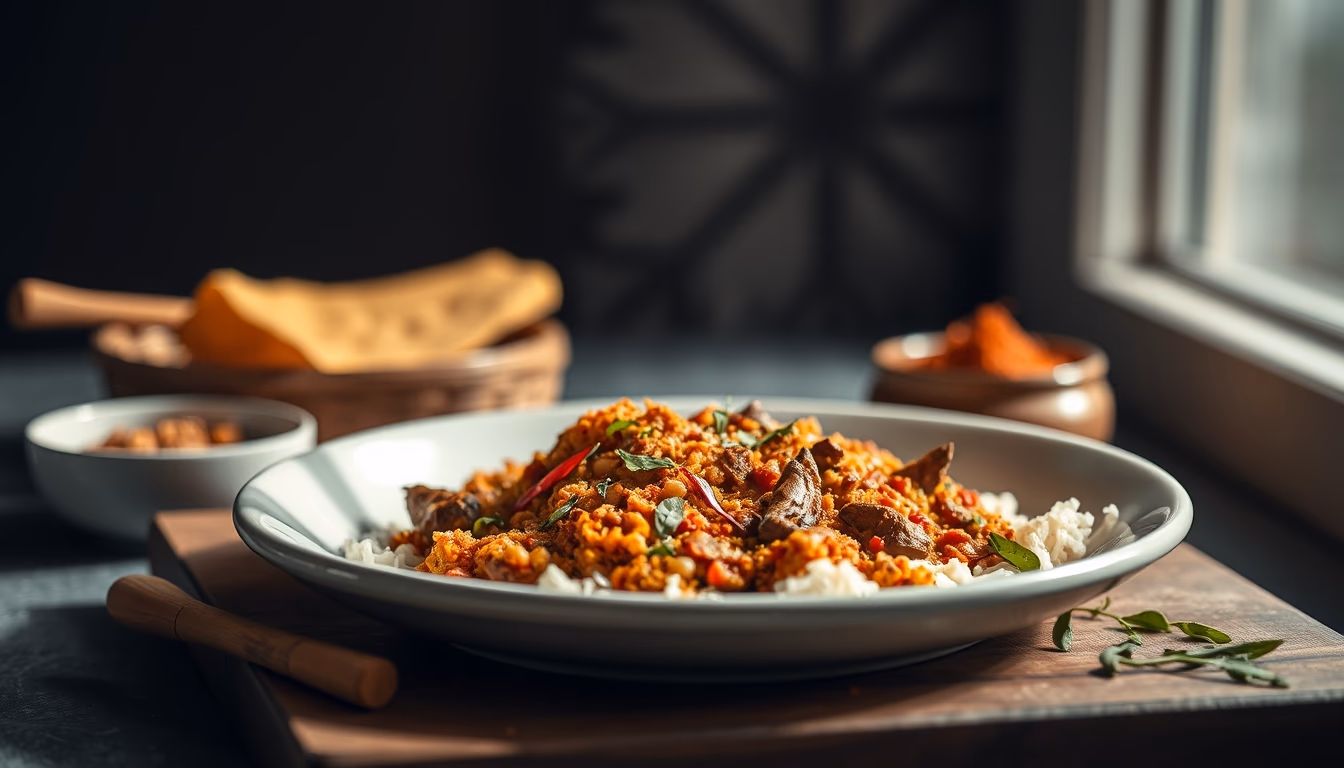 biryani aromatic spice in editorial style