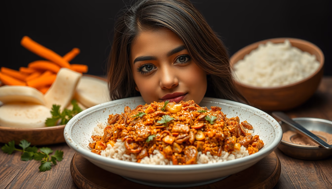 biryani aromatic spice in editorial style