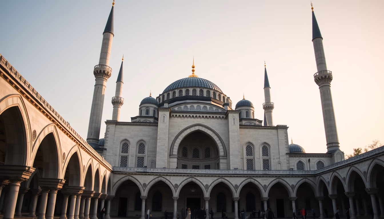 blue mosque istanbul in editorial style