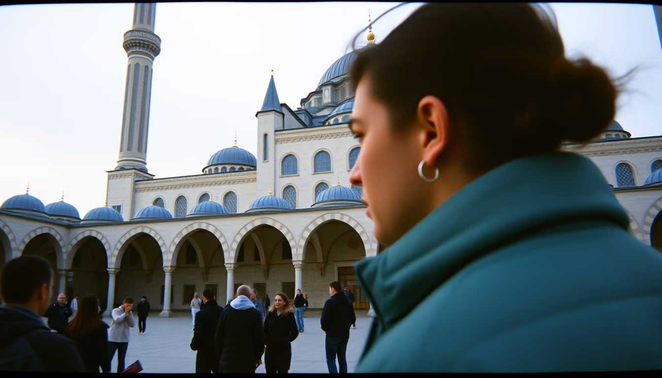 blue mosque istanbul in editorial style