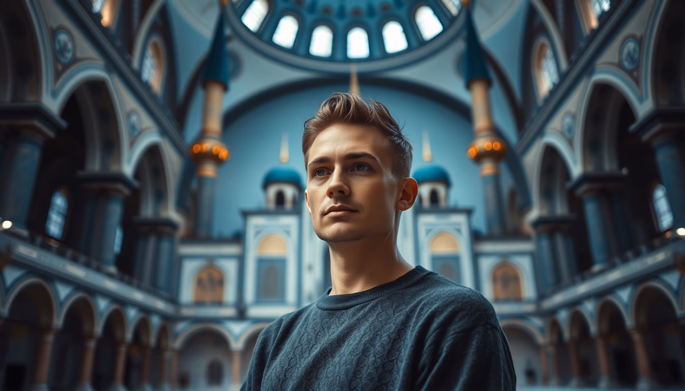 blue mosque istanbul in editorial style