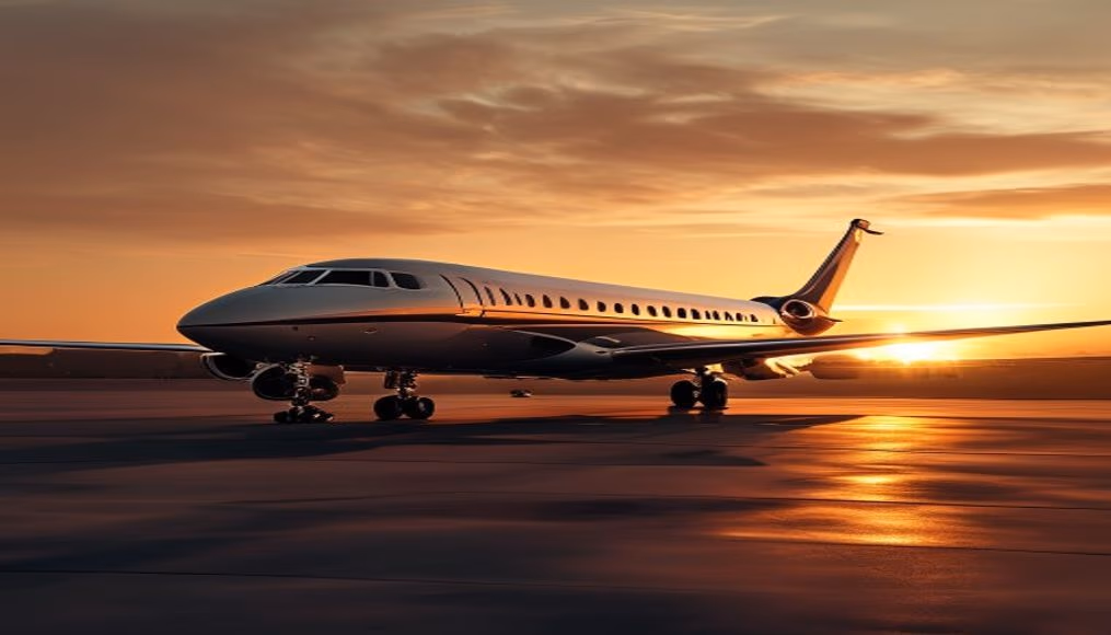 Boeing business jet bbj custom em fotografia editorial de luxo