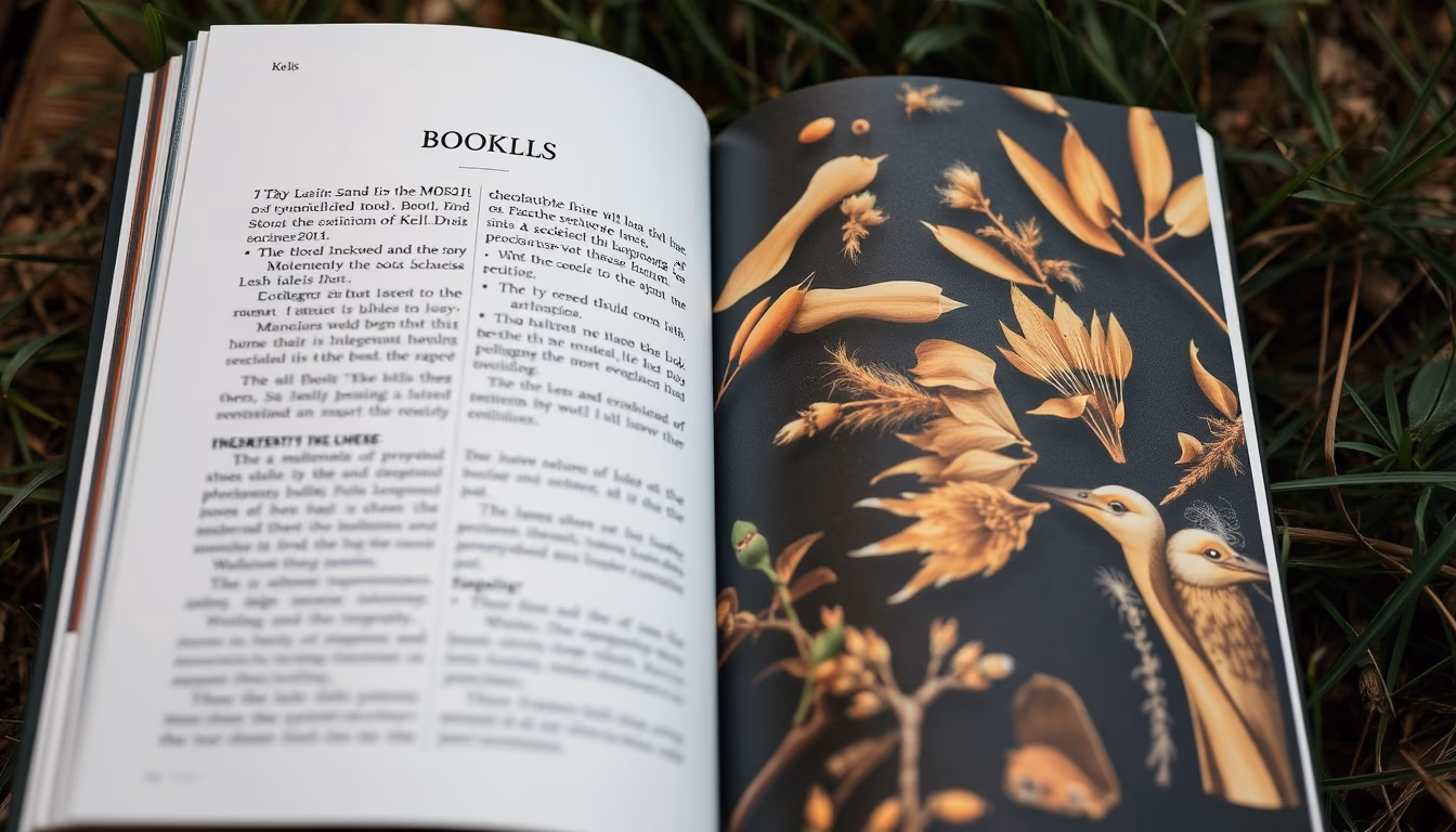 book of kells page in editorial style