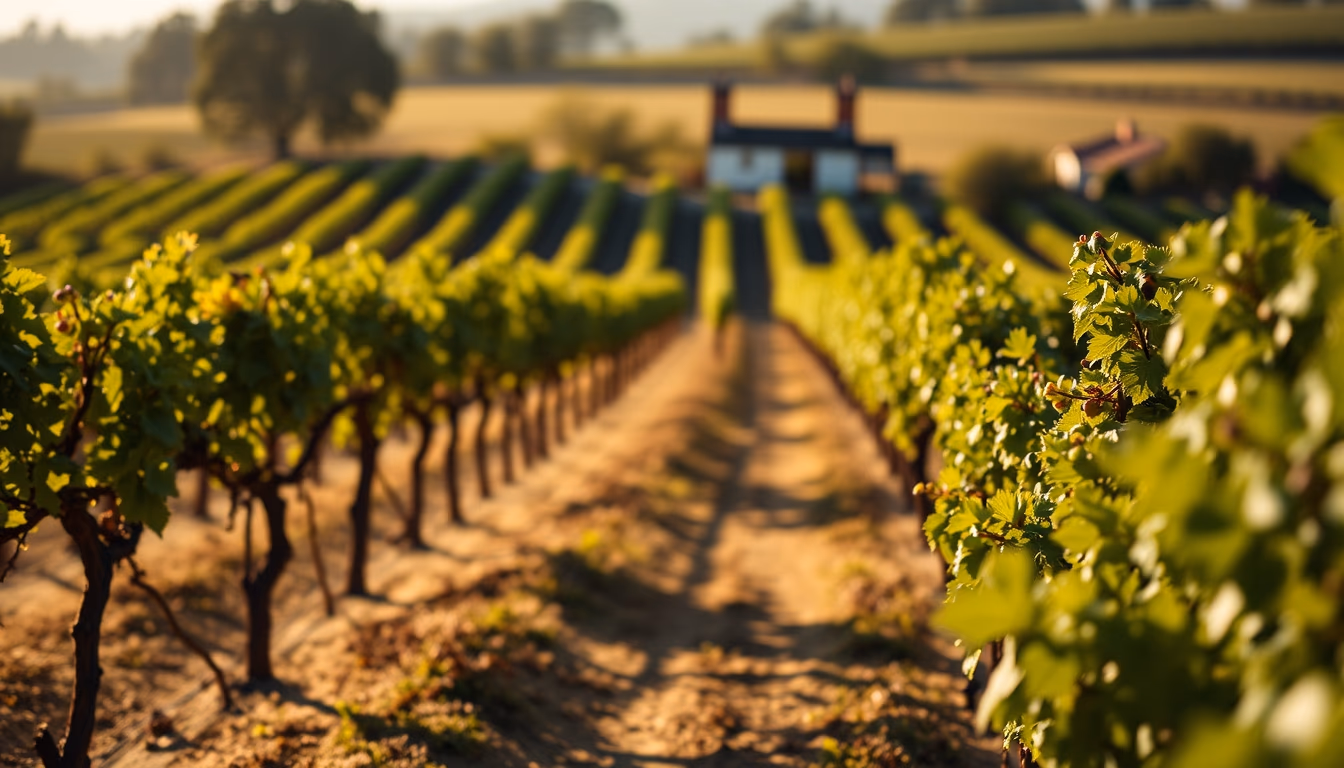 bordeaux chateau vineyards in editorial style