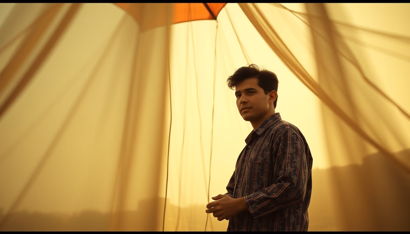 box kite vintage in editorial style