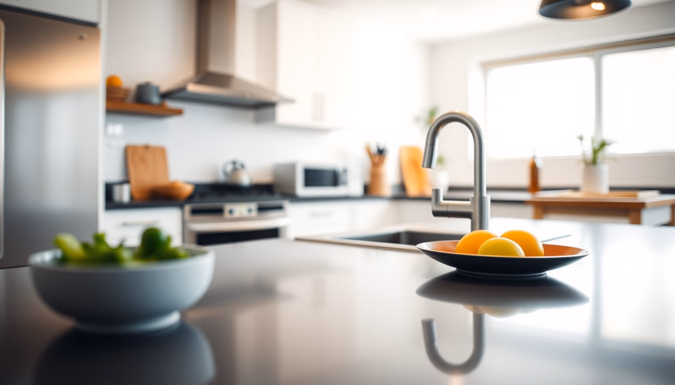 breakroom kitchen modern in editorial style