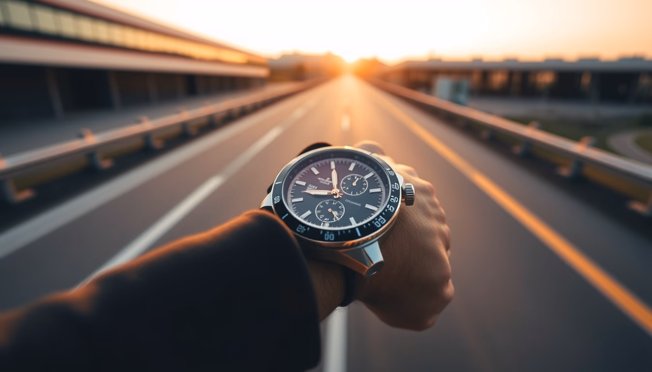 breitling navitimer in editorial style