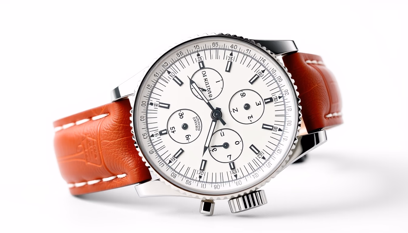 breitling navitimer in editorial style