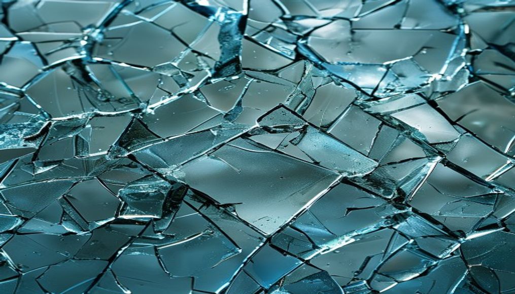 Broken glass pattern em estilo editorial