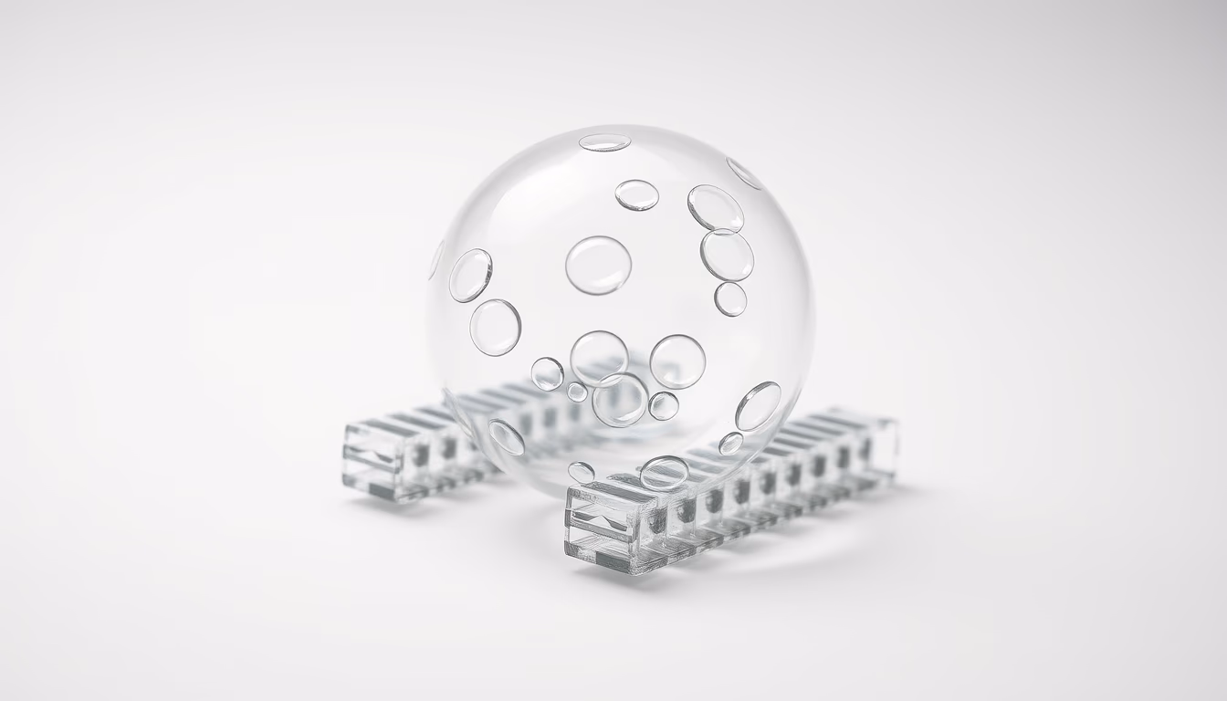 bubble chamber tracks in editorial style