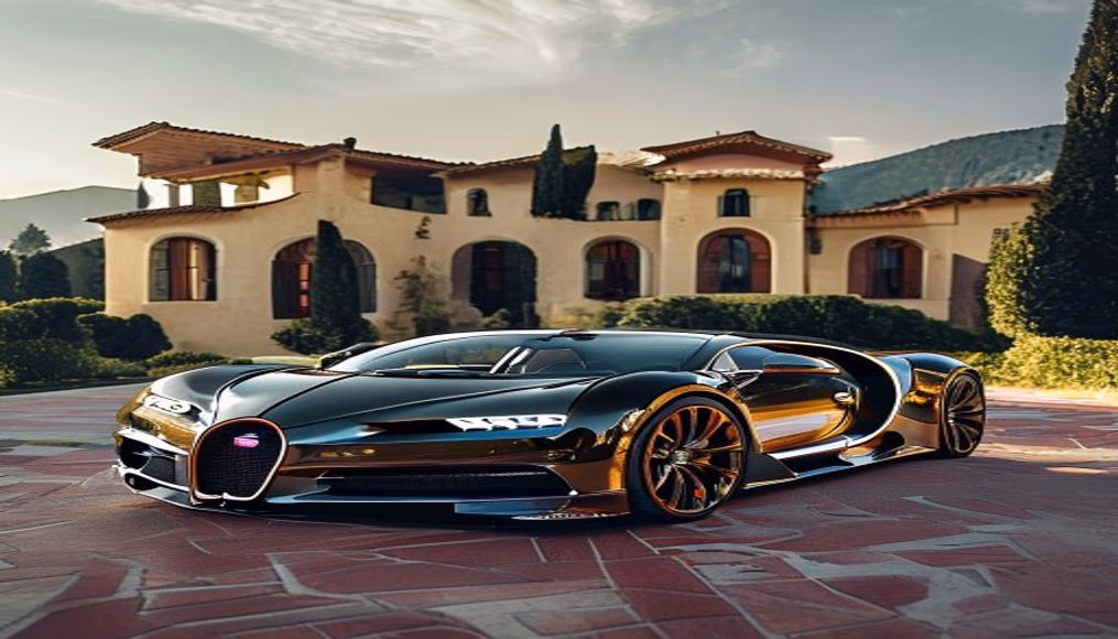 bugatti chiron super sport in luxury editorial photography