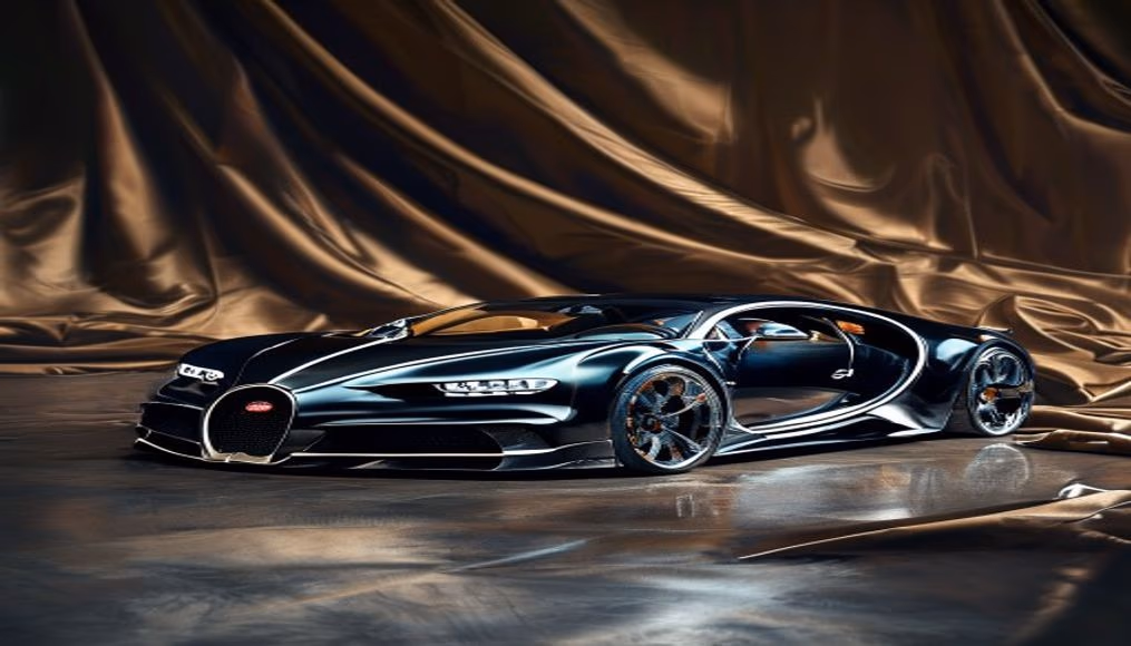 bugatti divo aerodynamic in luxury editorial photography