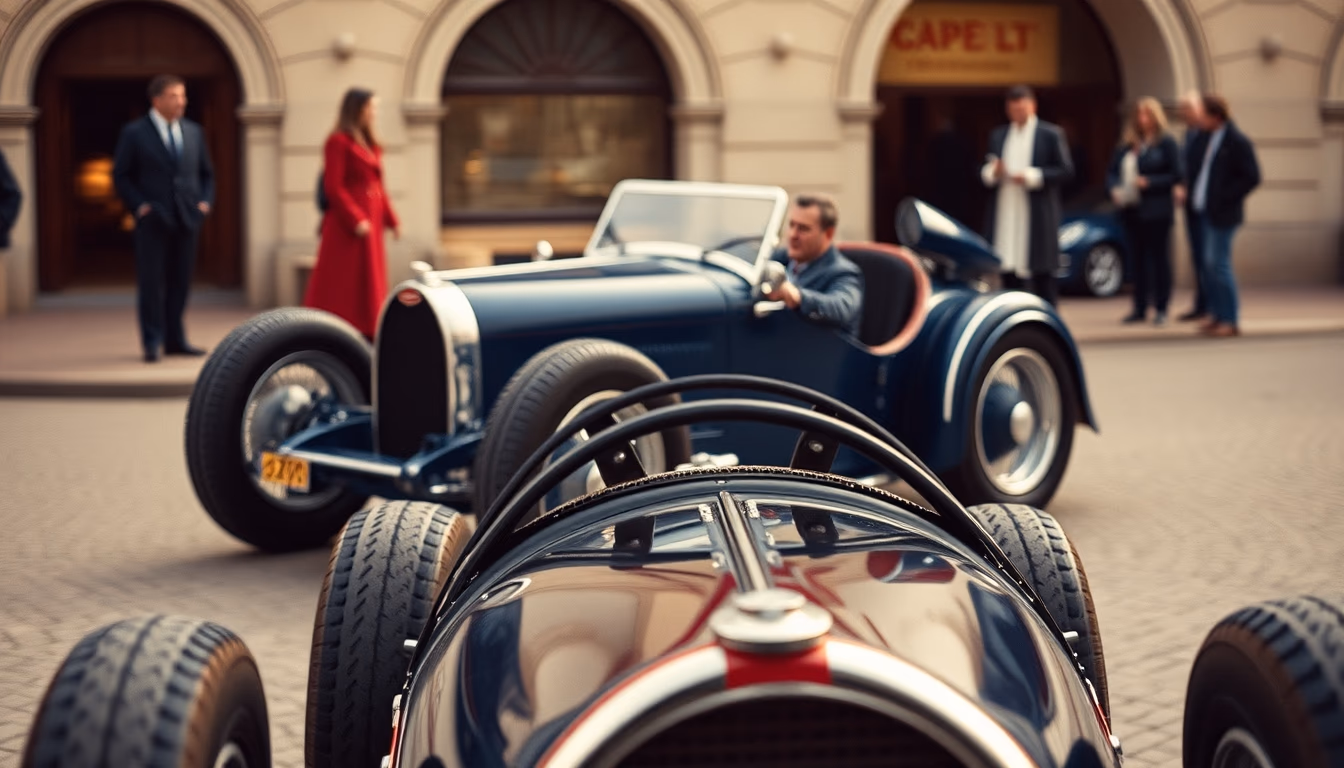 bugatti type 35 in editorial style