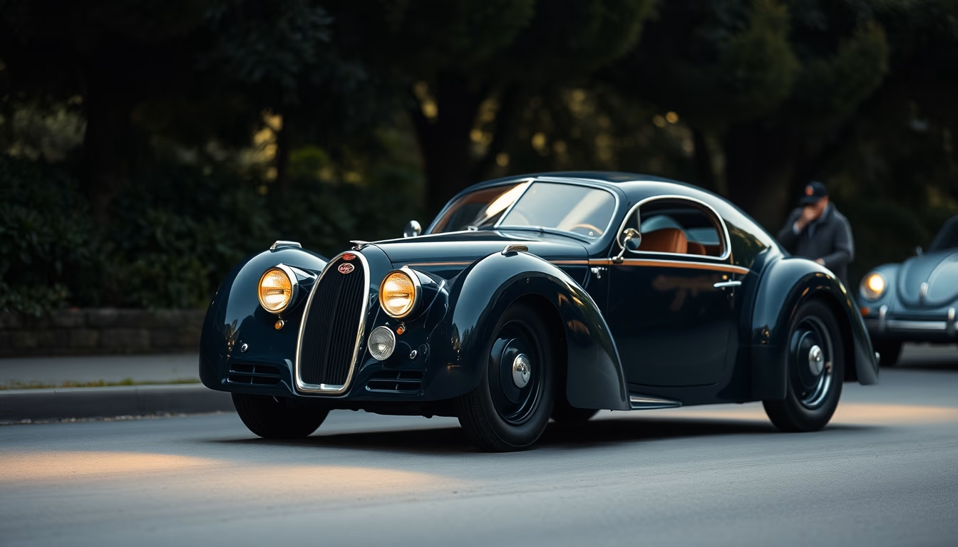 bugatti type 35 in editorial style