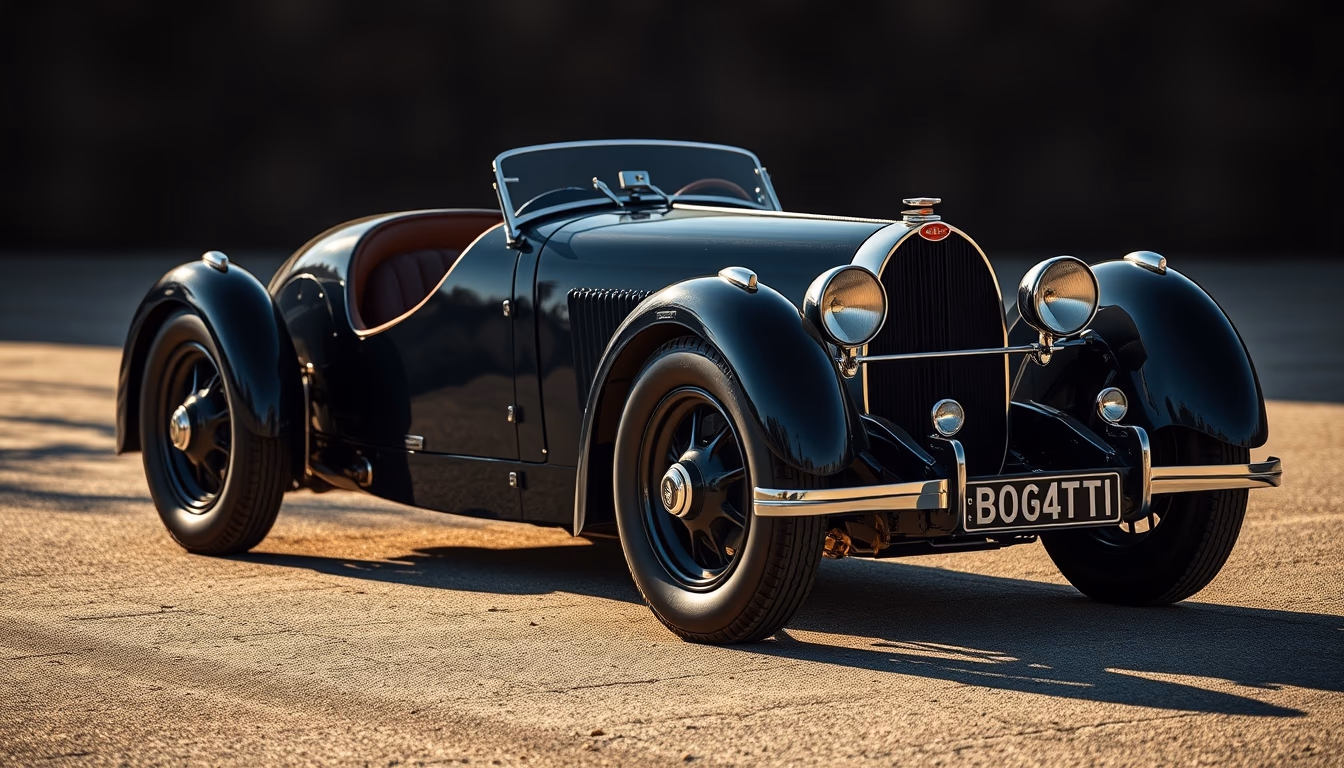 bugatti type 35 in editorial style