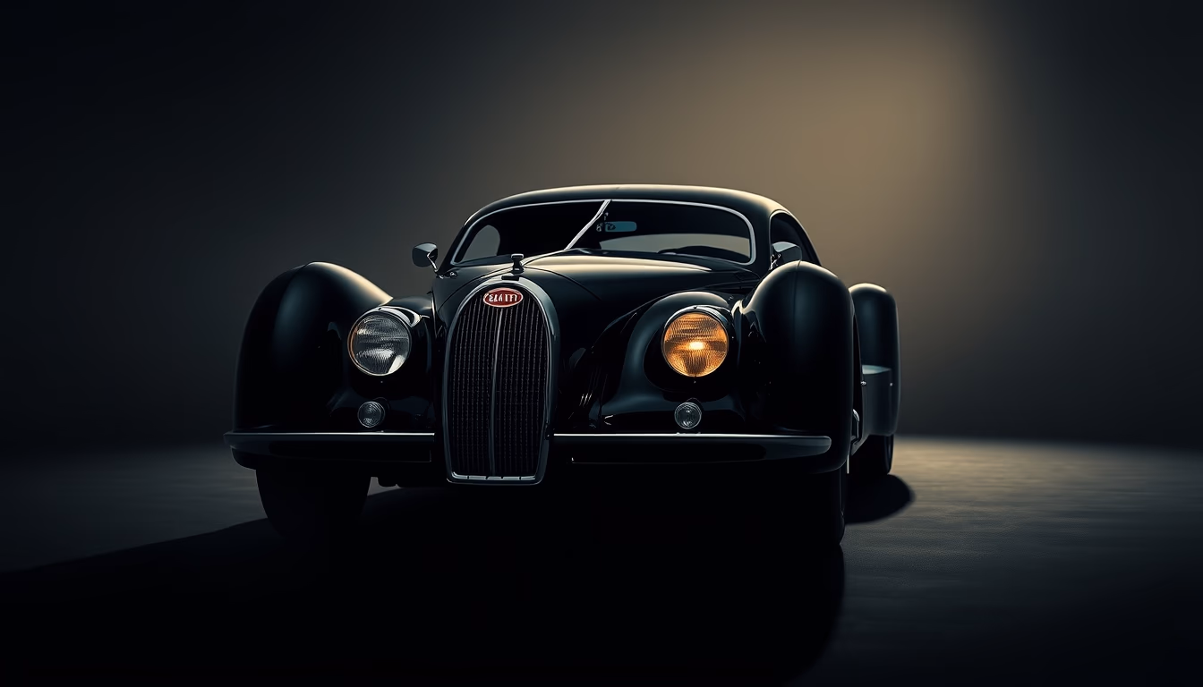 bugatti type 35 in editorial style