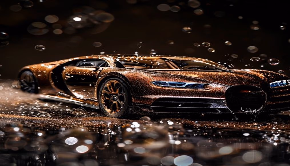 Bugatti veyron grand sport em fotografia editorial de luxo