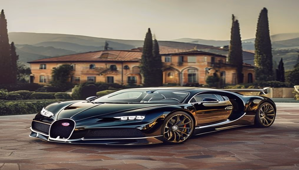 bugatti veyron grand sport in luxury editorial photography