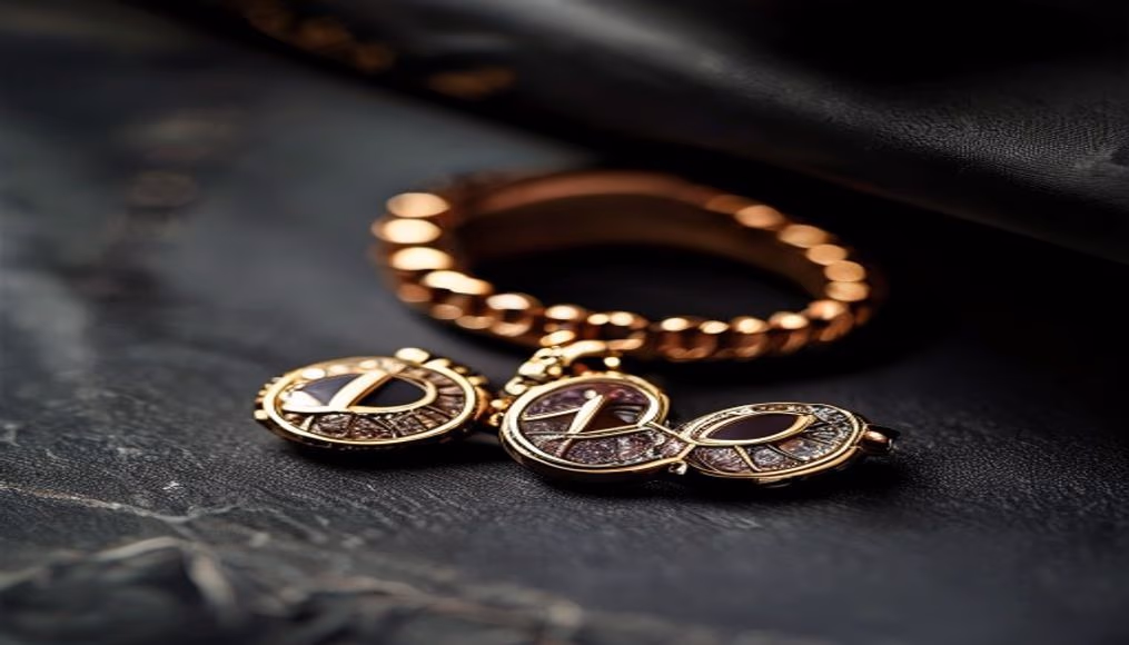 bulgari b zero1 cufflinks in luxury editorial photography