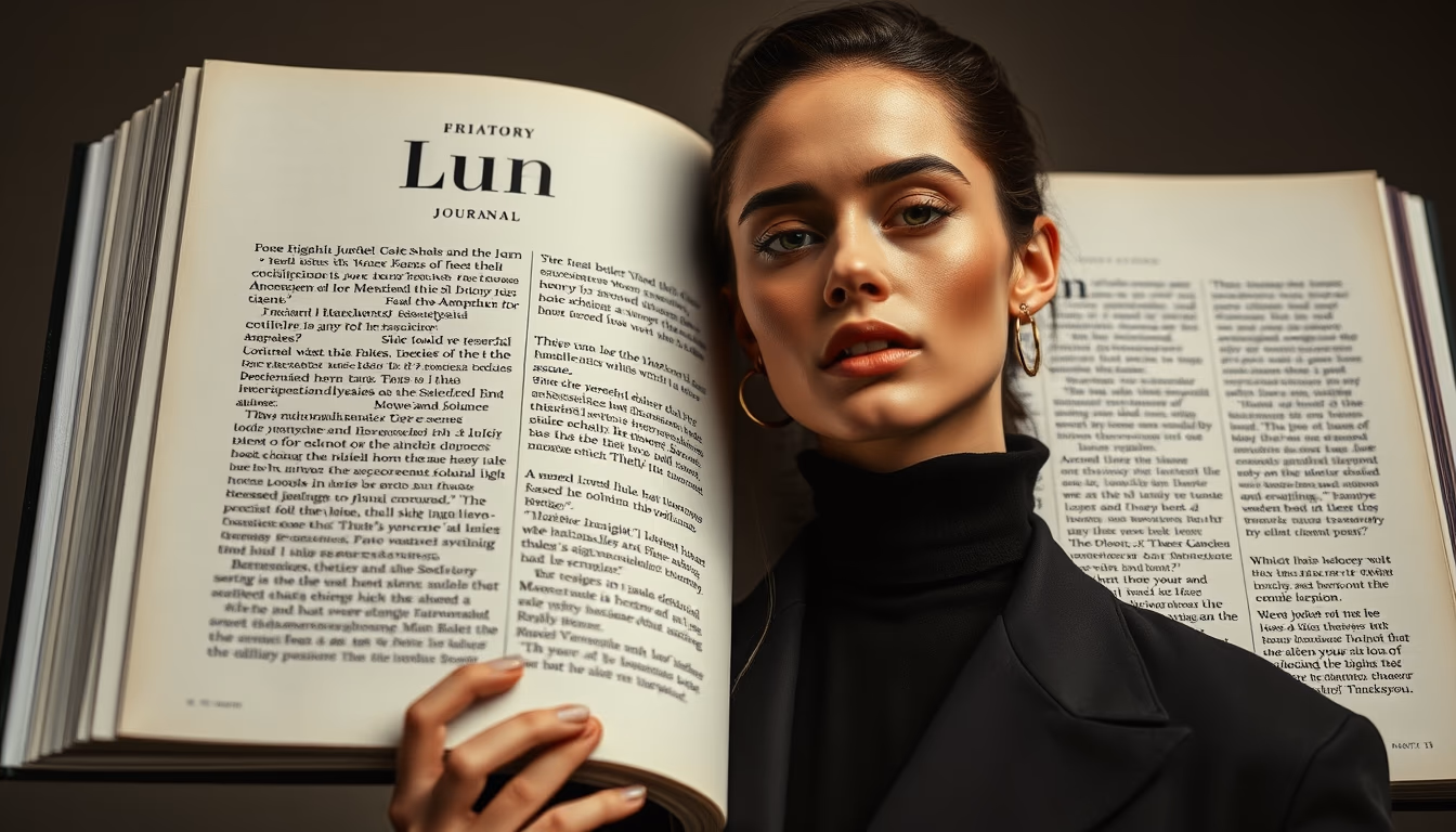 bullet journal opened in editorial style