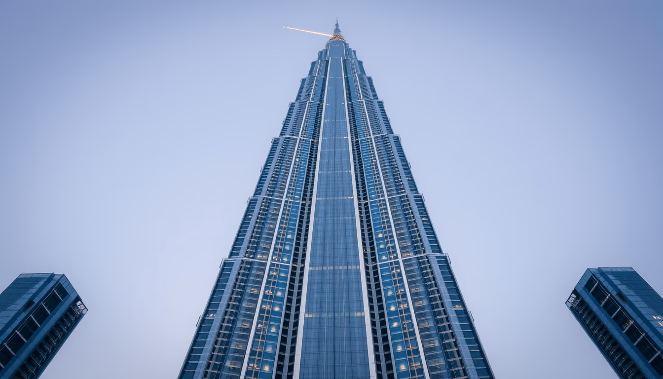 burj khalifa dubai in editorial style