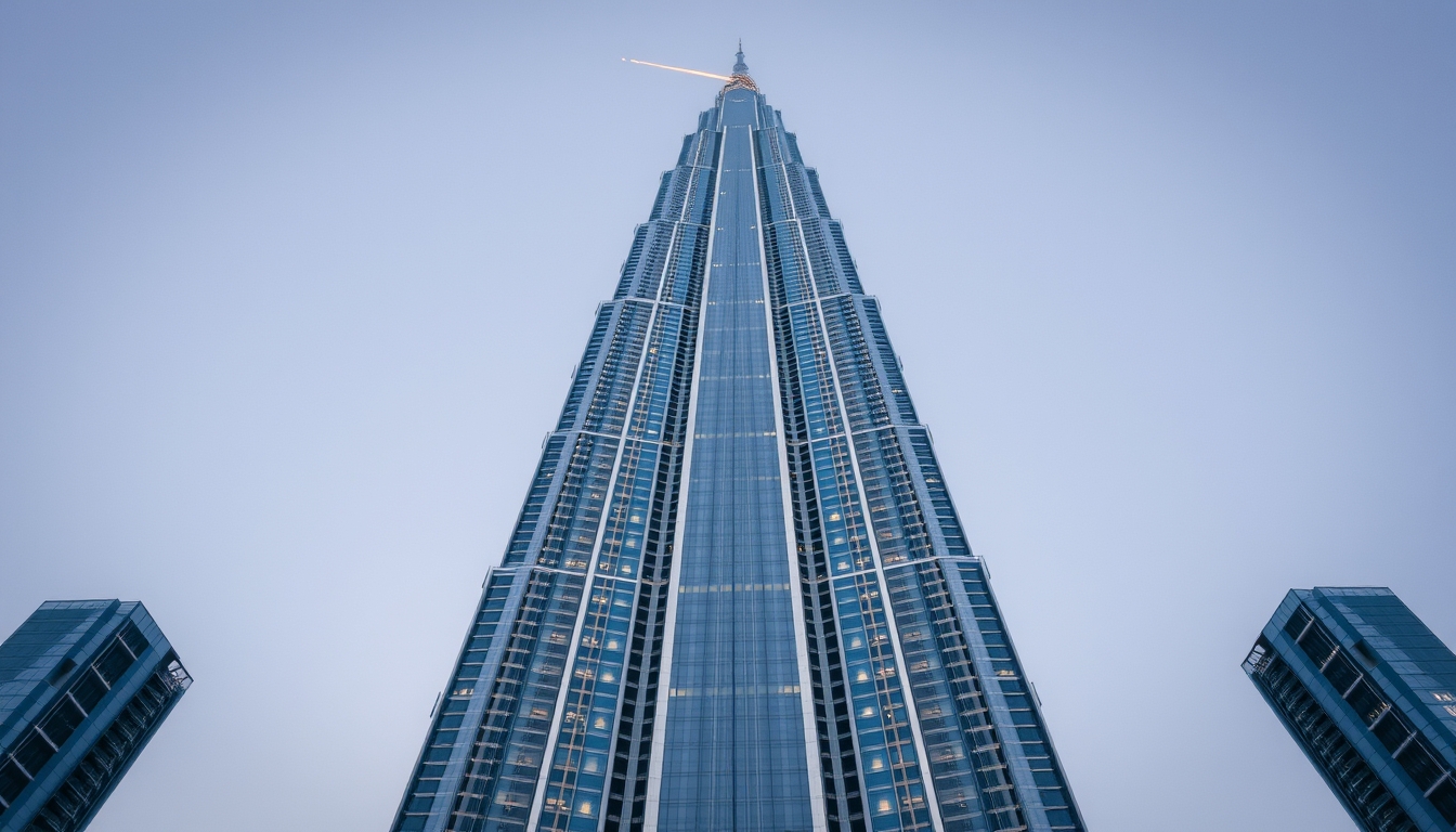 burj khalifa dubai in editorial style