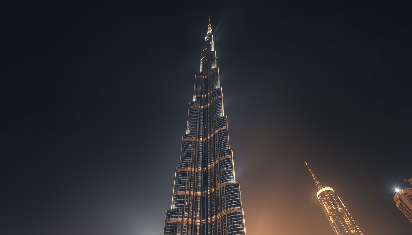 burj khalifa dubai in editorial style