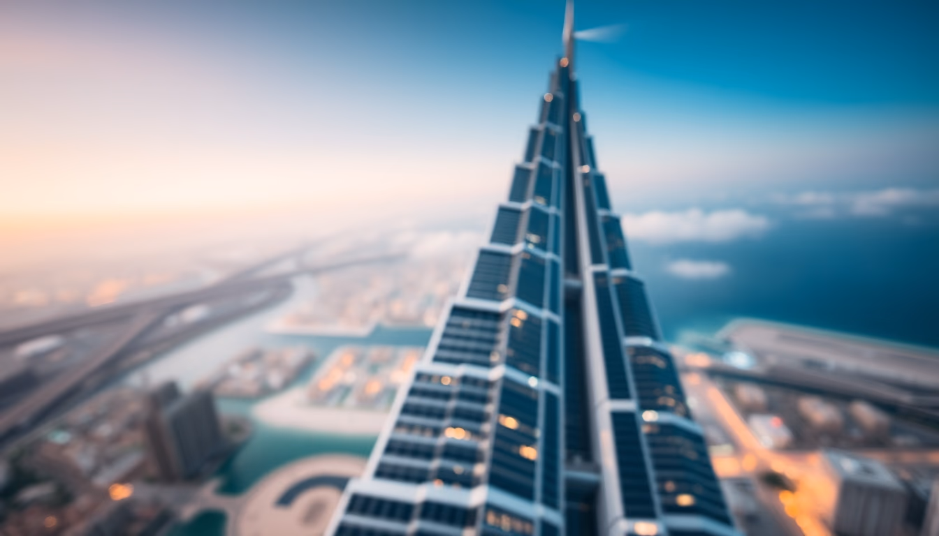 burj khalifa dubai in editorial style