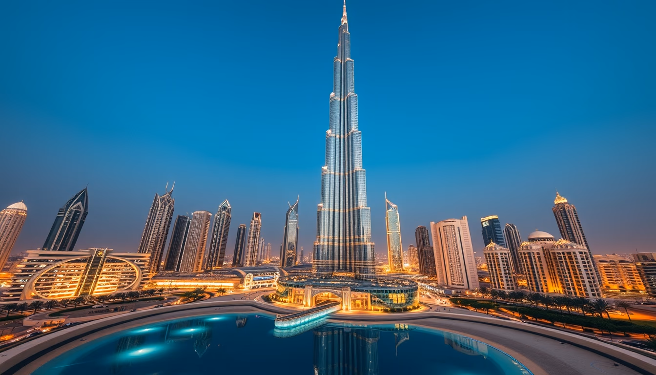 burj khalifa dubai in editorial style